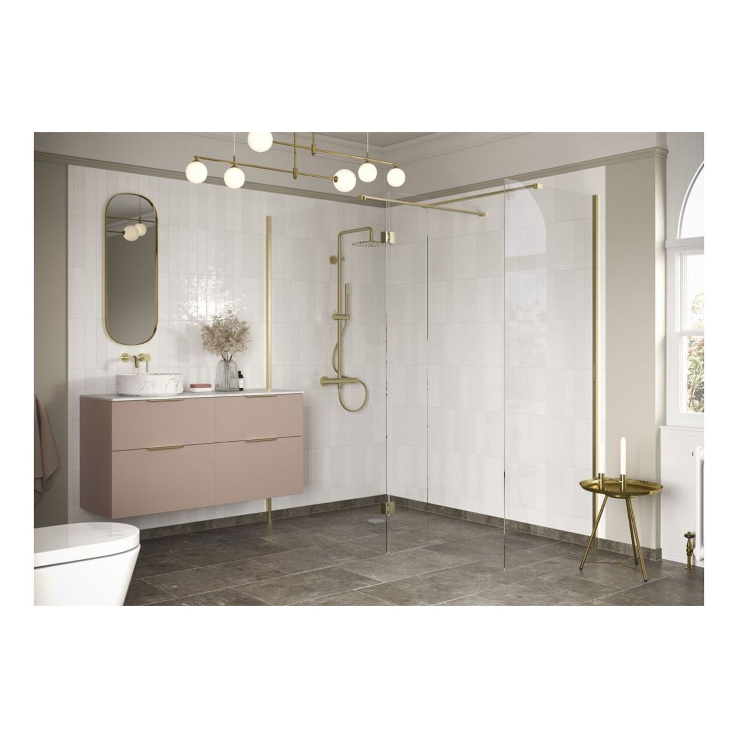 Nuvata Optional Wetroom Hinged Splash Panel