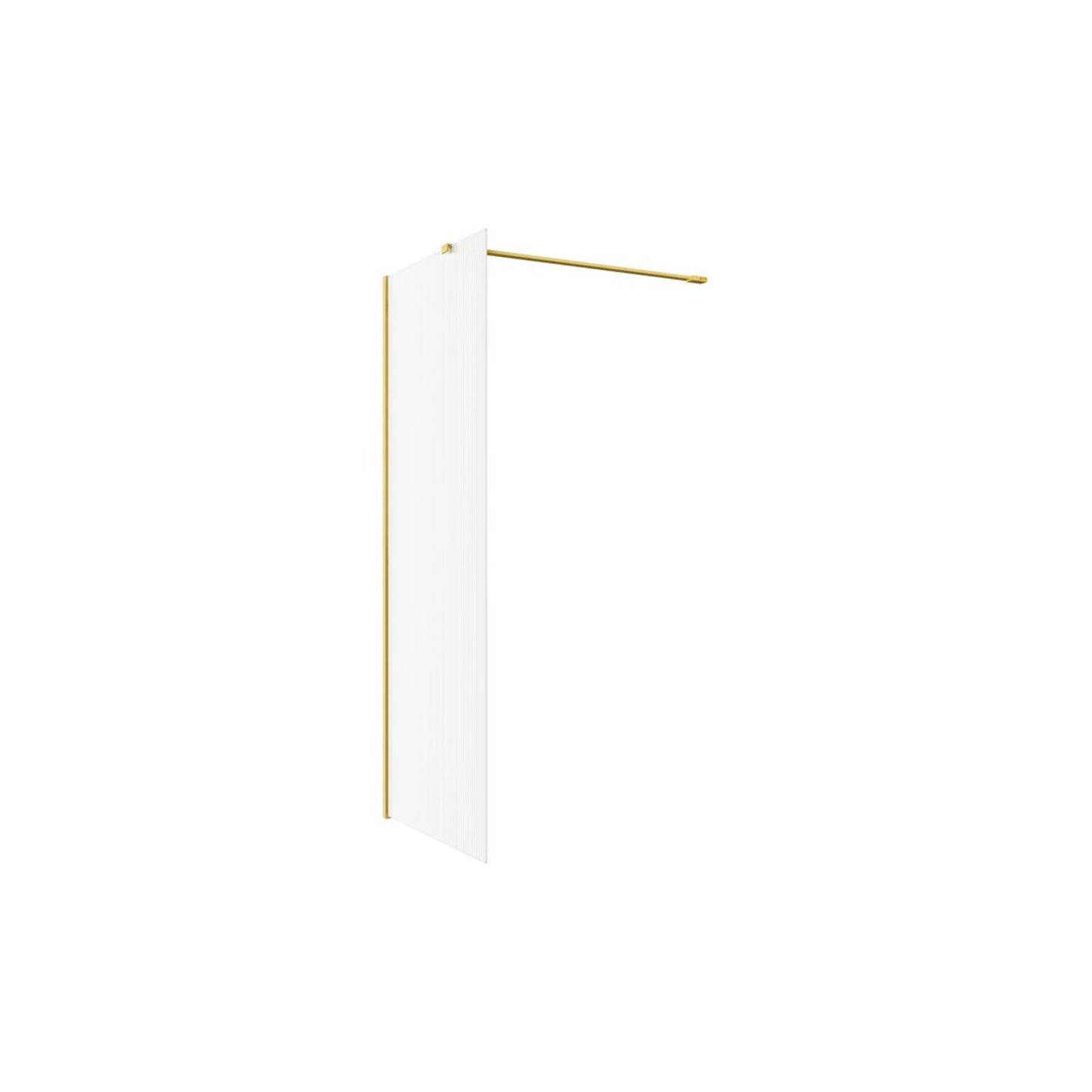 Nuvata Fluted Wetroom Panel & Side Panel Arm
