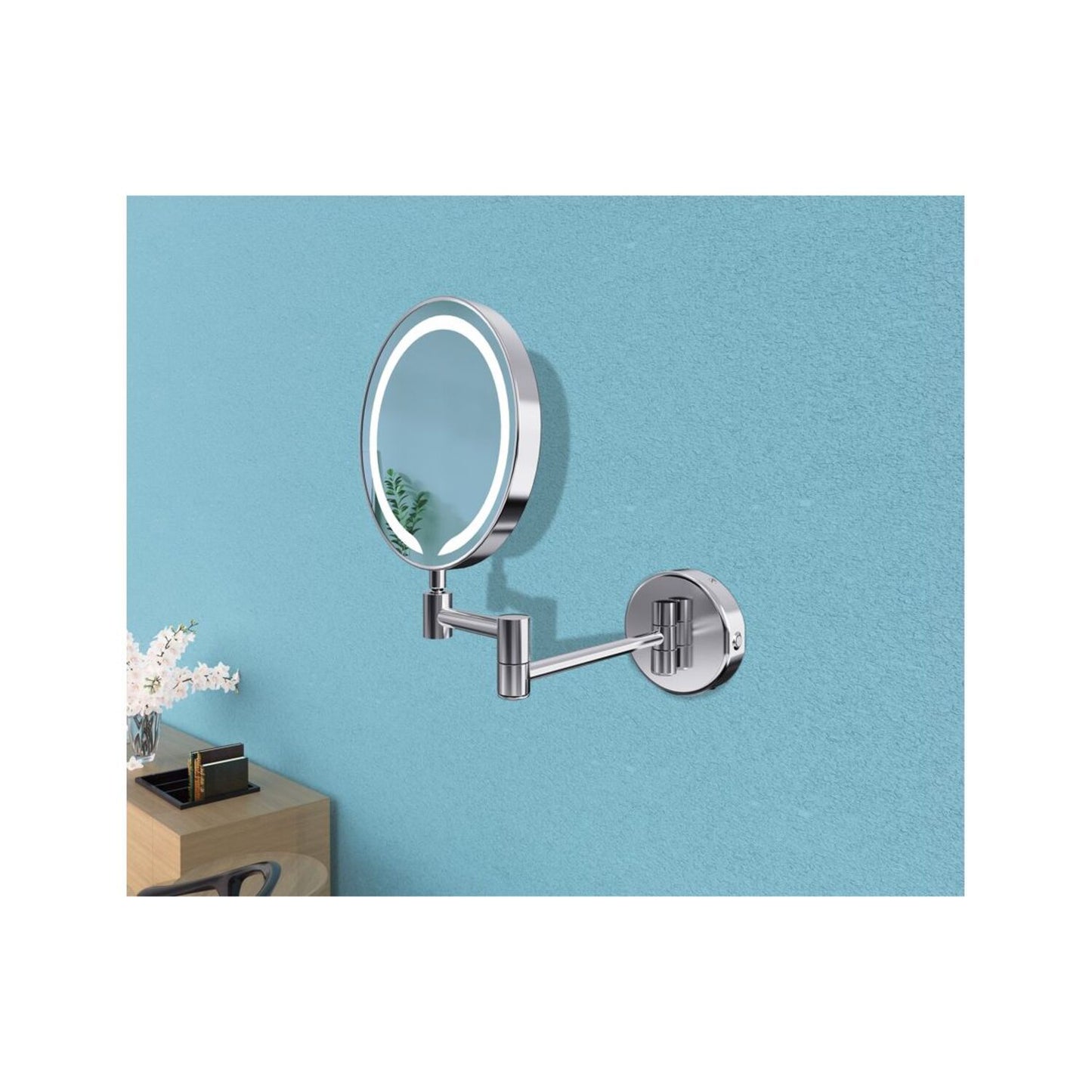 Jasmel Round LED Cosmetic Mirror