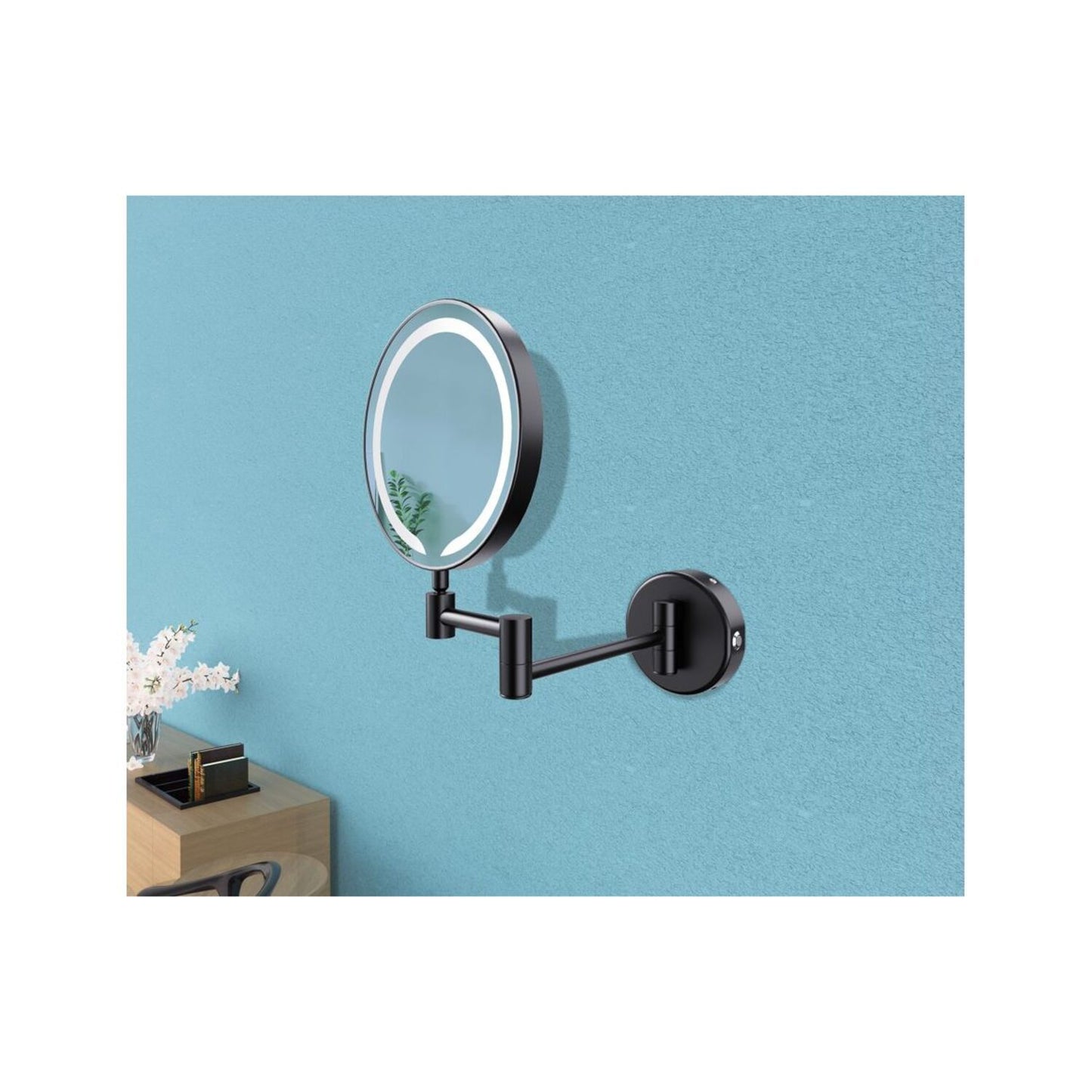 Jasmel Round LED Cosmetic Mirror