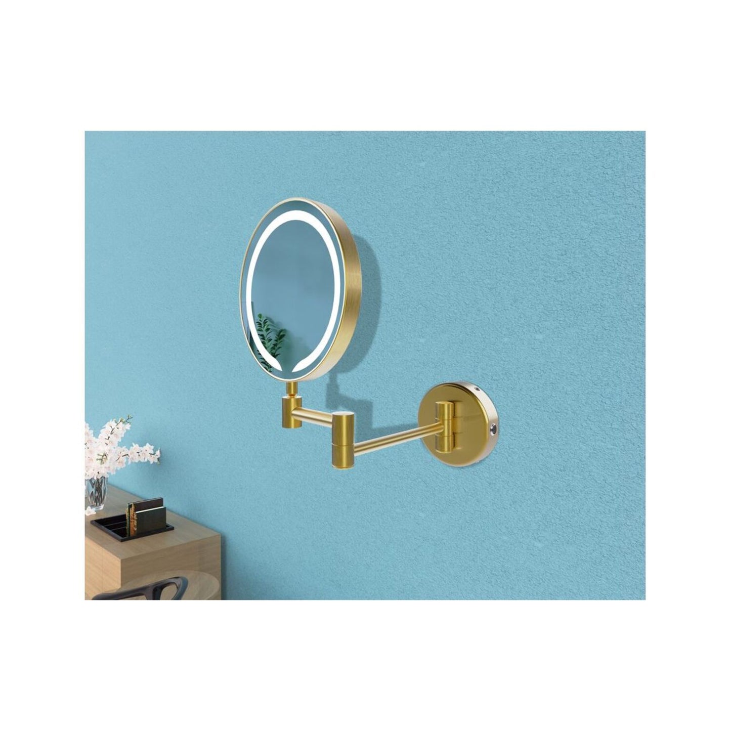 Jasmel Round LED Cosmetic Mirror