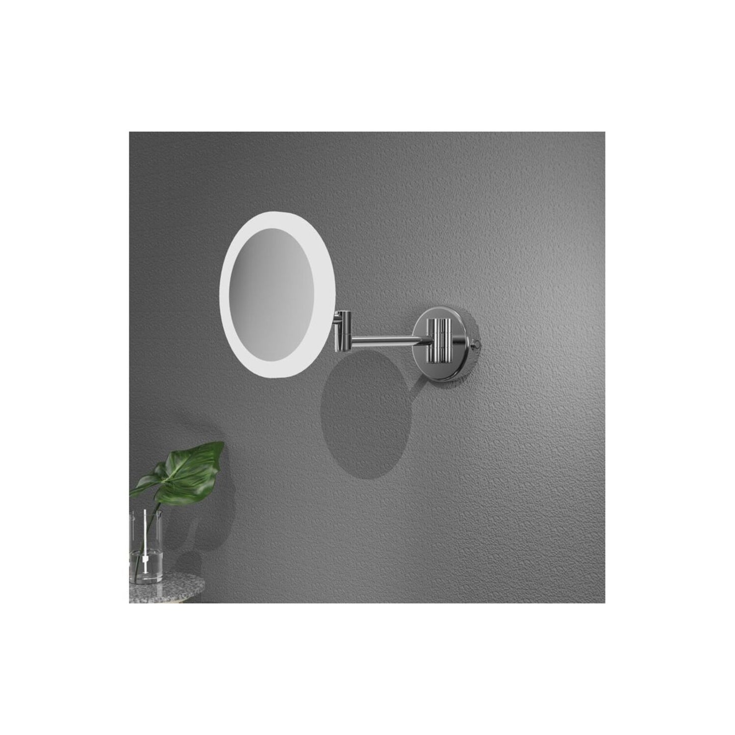 Naelis Round LED Cosmetic Mirror - Frameless