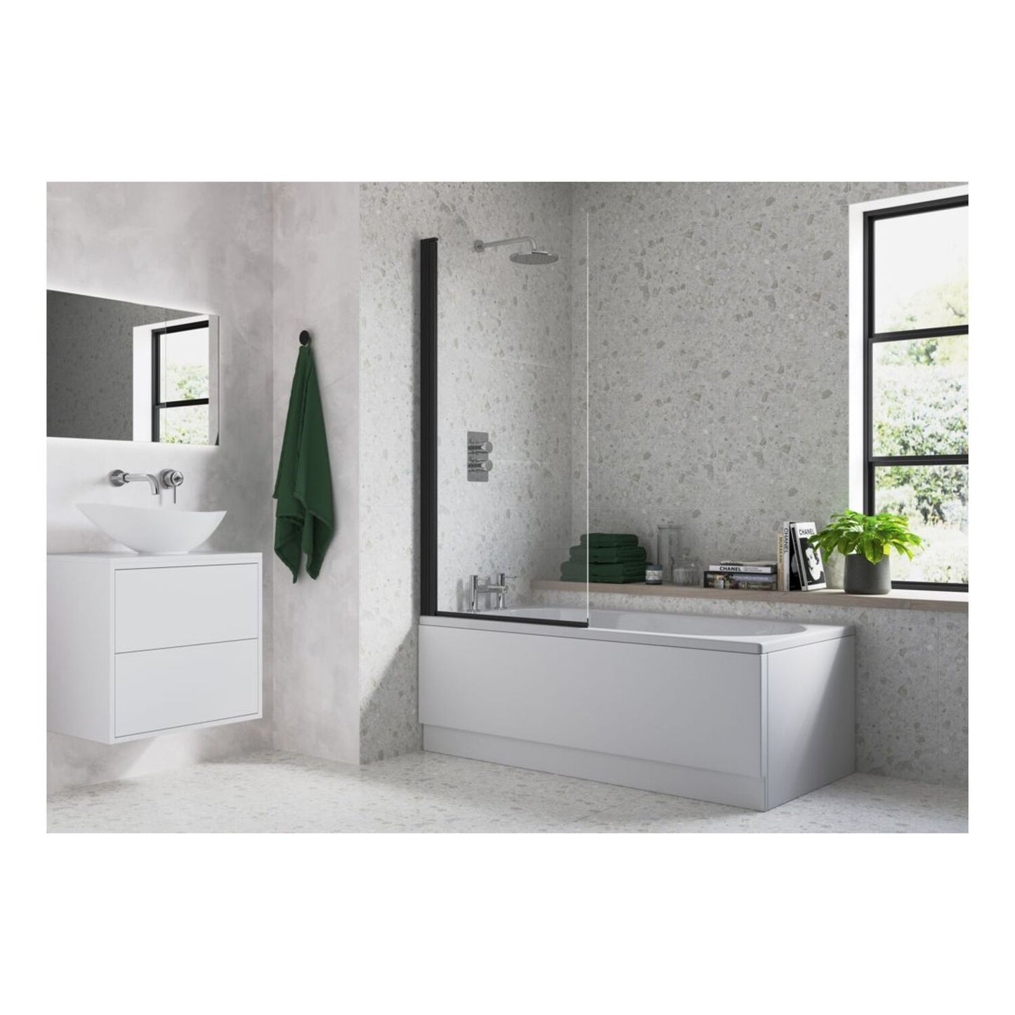 Square Bath Screen (6mm)
