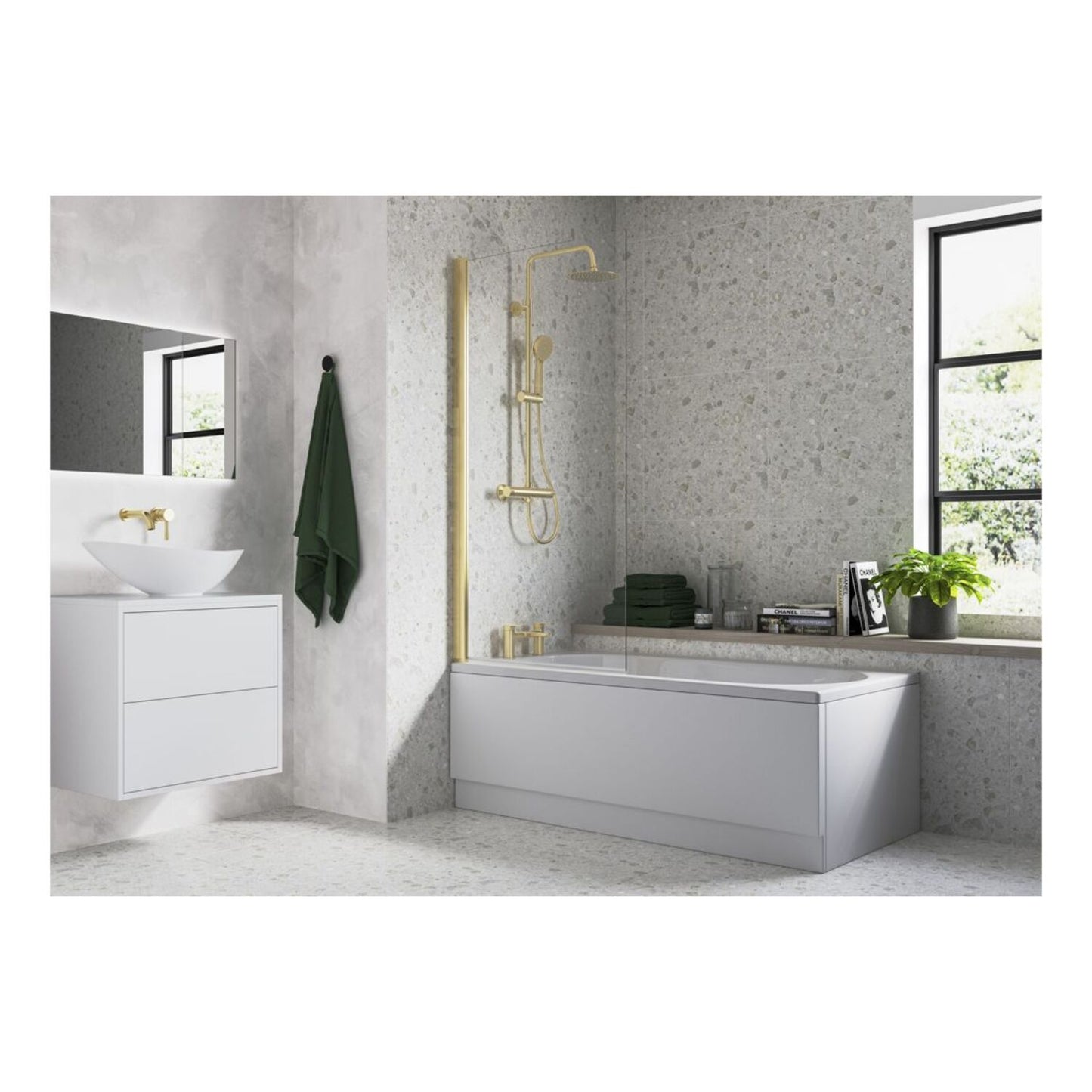 Square Bath Screen (6mm)