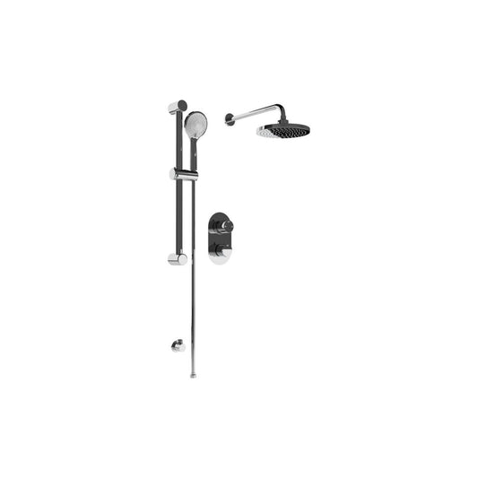 Round Concealed Valve Head & Arm Shower Pack