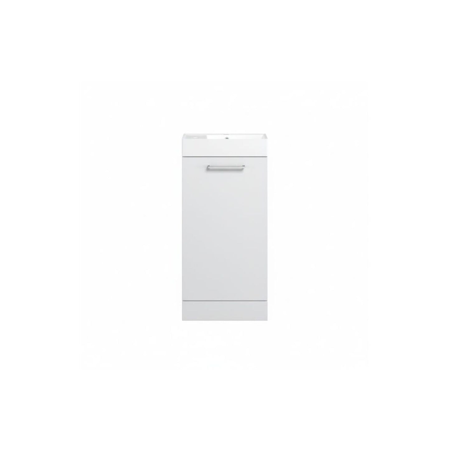 Zenari 410mm F/S Basin Unit & C/C Toilet Pack - White Gloss