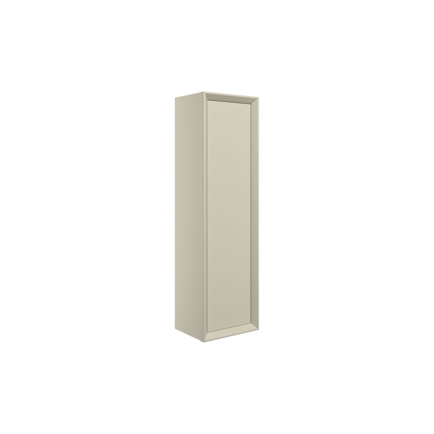 Seluna 345mm Wall Hung 1 Door Tall Unit - Matt Cotton