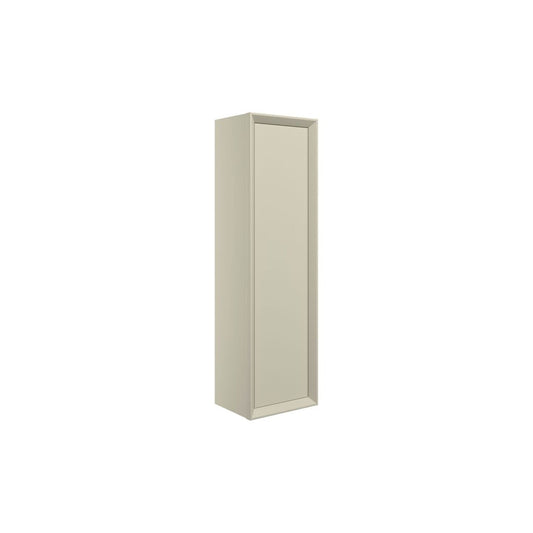 Seluna 345mm Wall Hung 1 Door Tall Unit - Matt Cotton