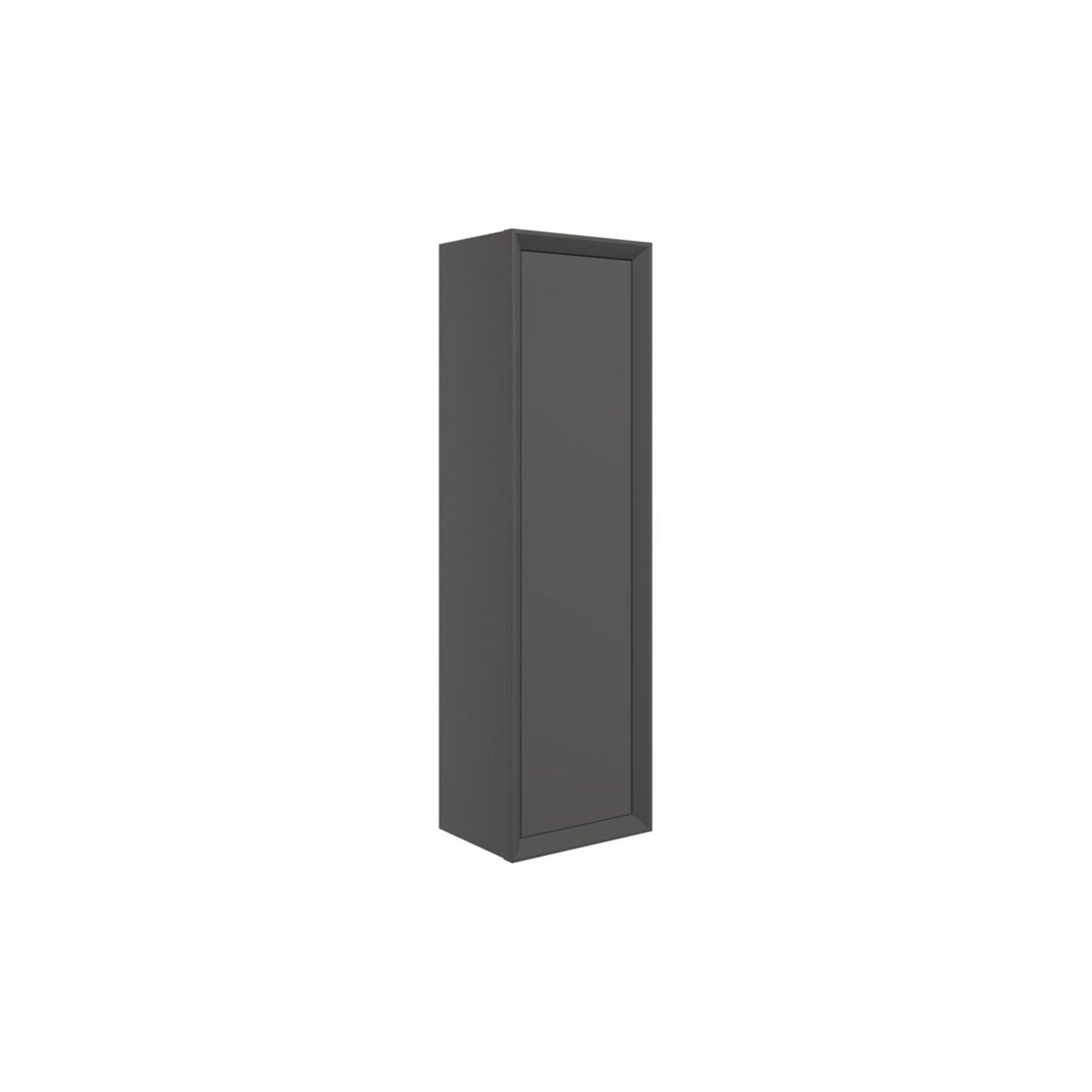 Seluna 345mm Wall Hung 1 Door Tall Unit - Matt Clay