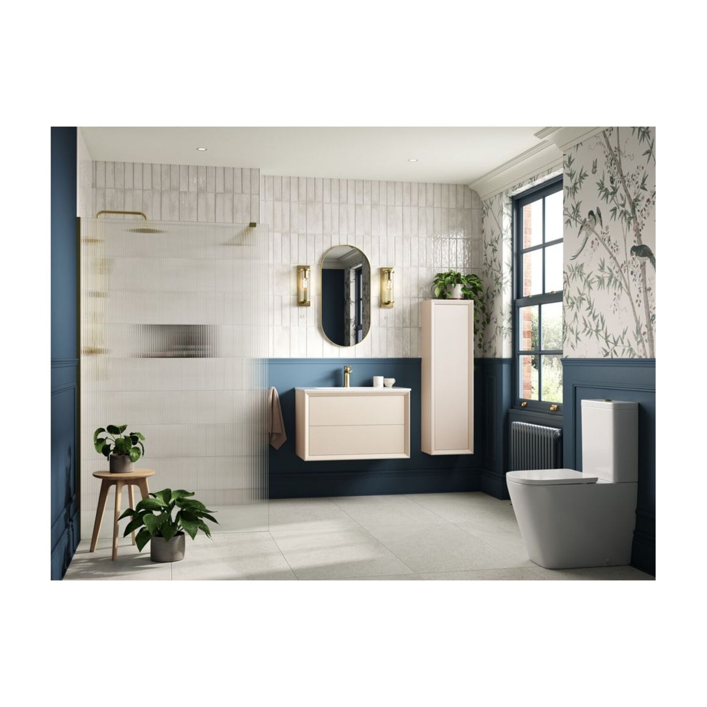 Seluna 503mm Floor Standing WC Unit - Matt Cotton