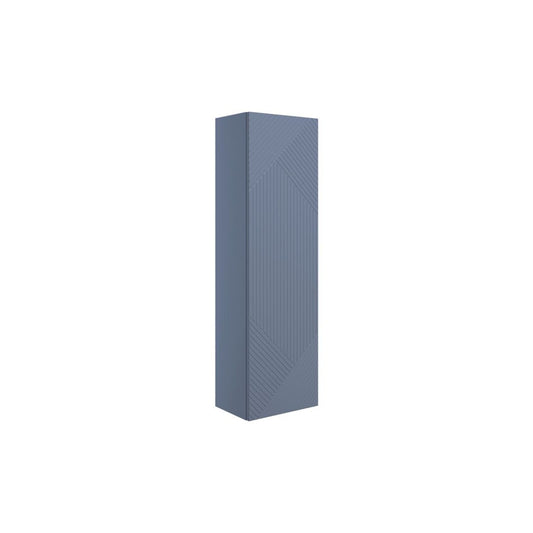 Orvella 350mm Wall Hung 1 Door Tall Unit - Matt Smoke Blue
