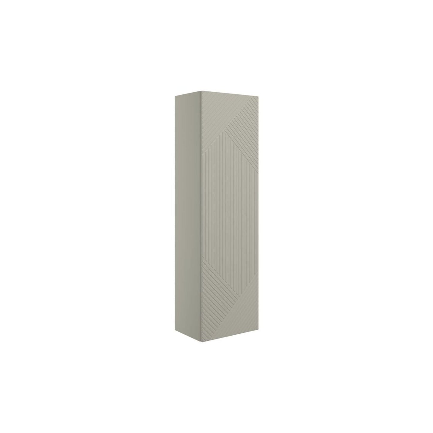 Orvella 350mm Wall Hung 1 Door Tall Unit - Matt Oat