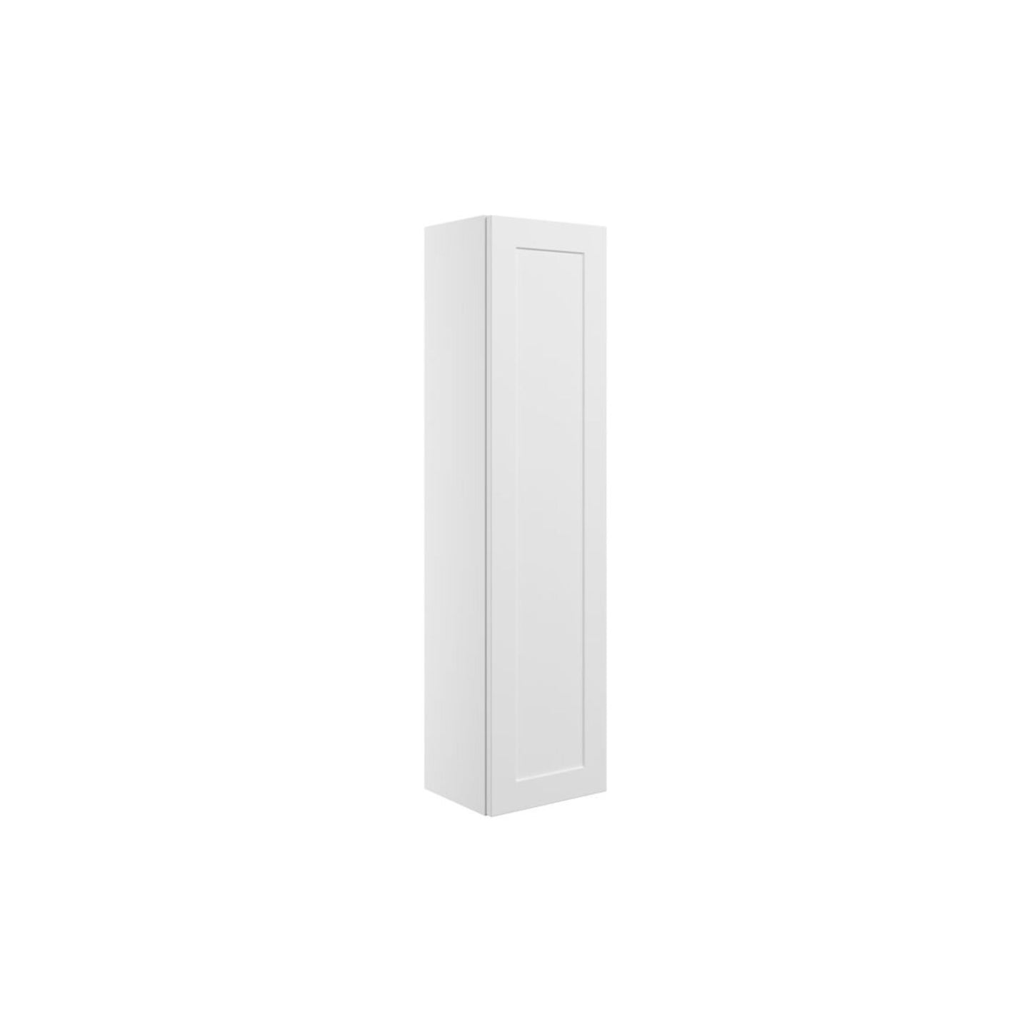 Pellora 300mm Wall Hung 1 Door Tall Unit - Matt White