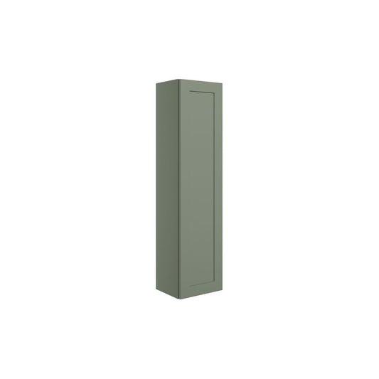 Pellora 300mm Wall Hung 1 Door Tall Unit - Matt Reed Green