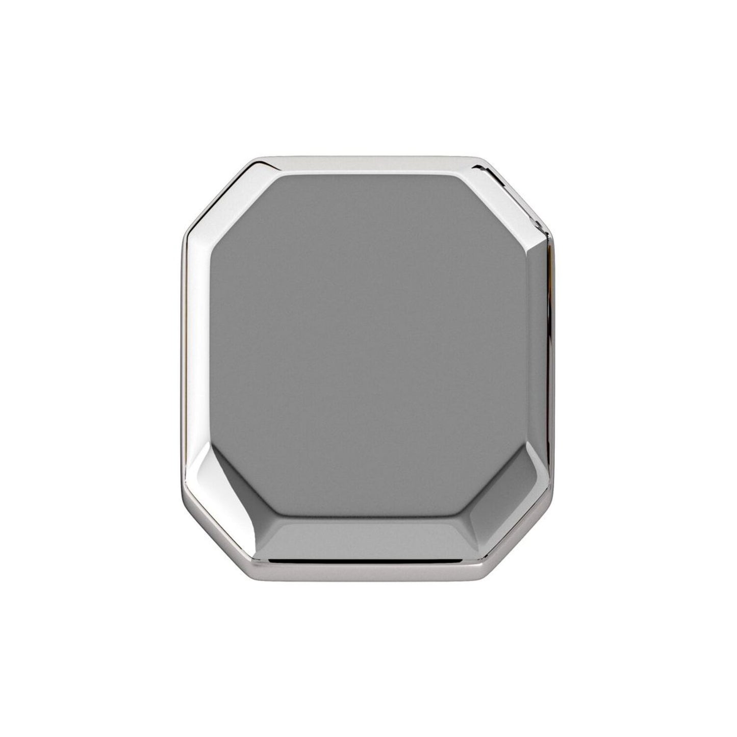 34mm Octagonal Deco Knob - Chrome