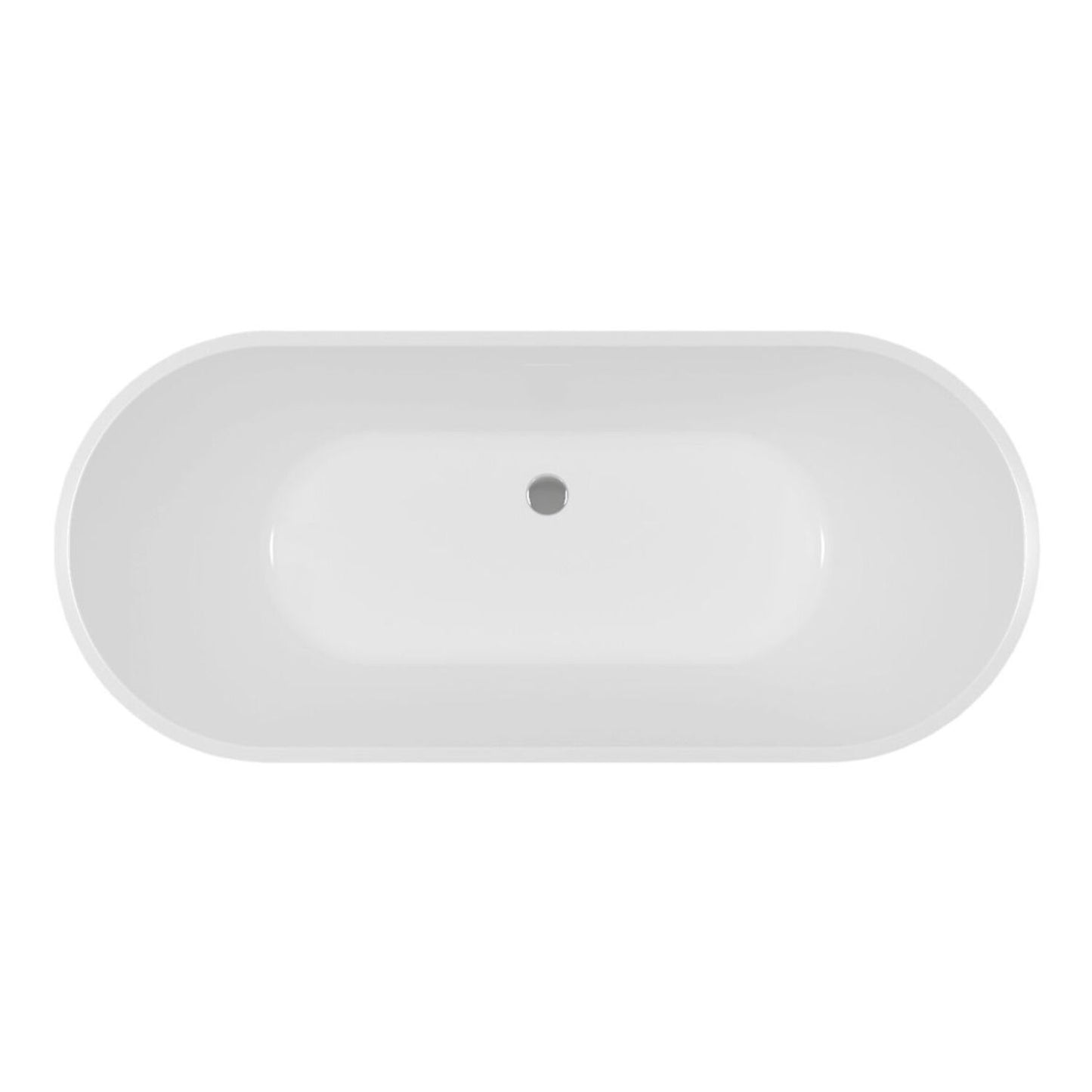 Oranya Fluted Freestanding 1700x750x570mm 0 Tap Hole Bath