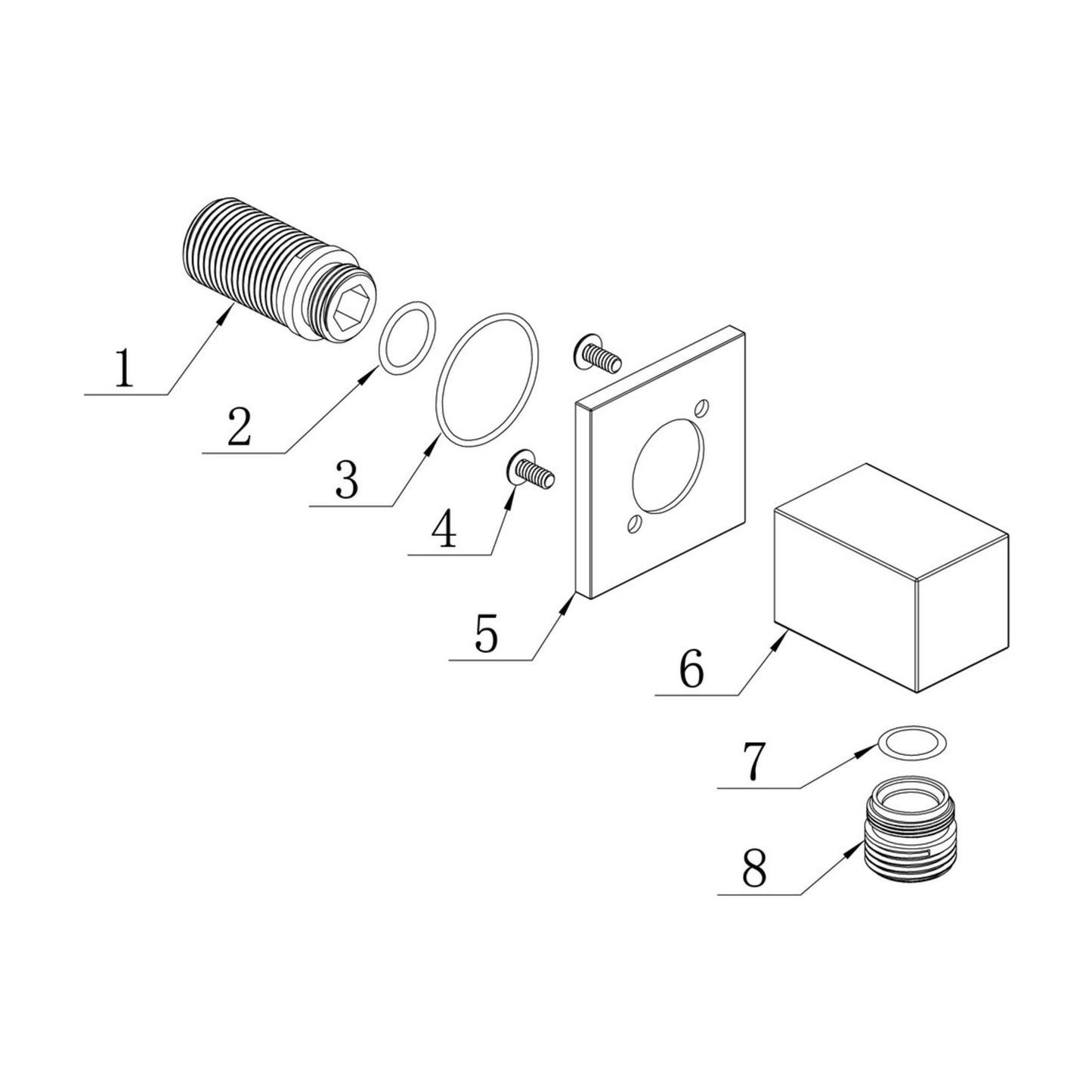 Square Wall Outlet Elbow