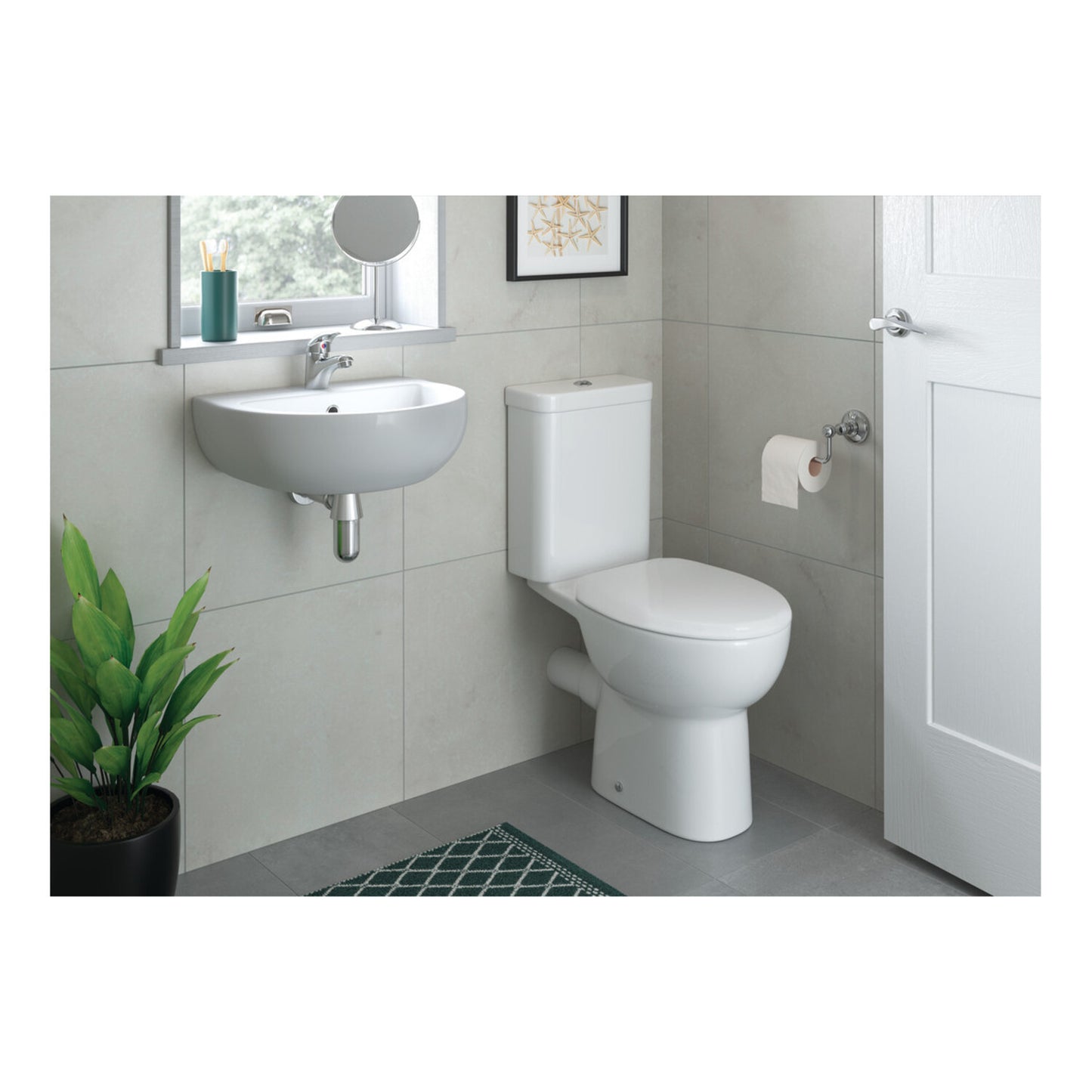 Thari Cloakroom Basin & Bottle Trap