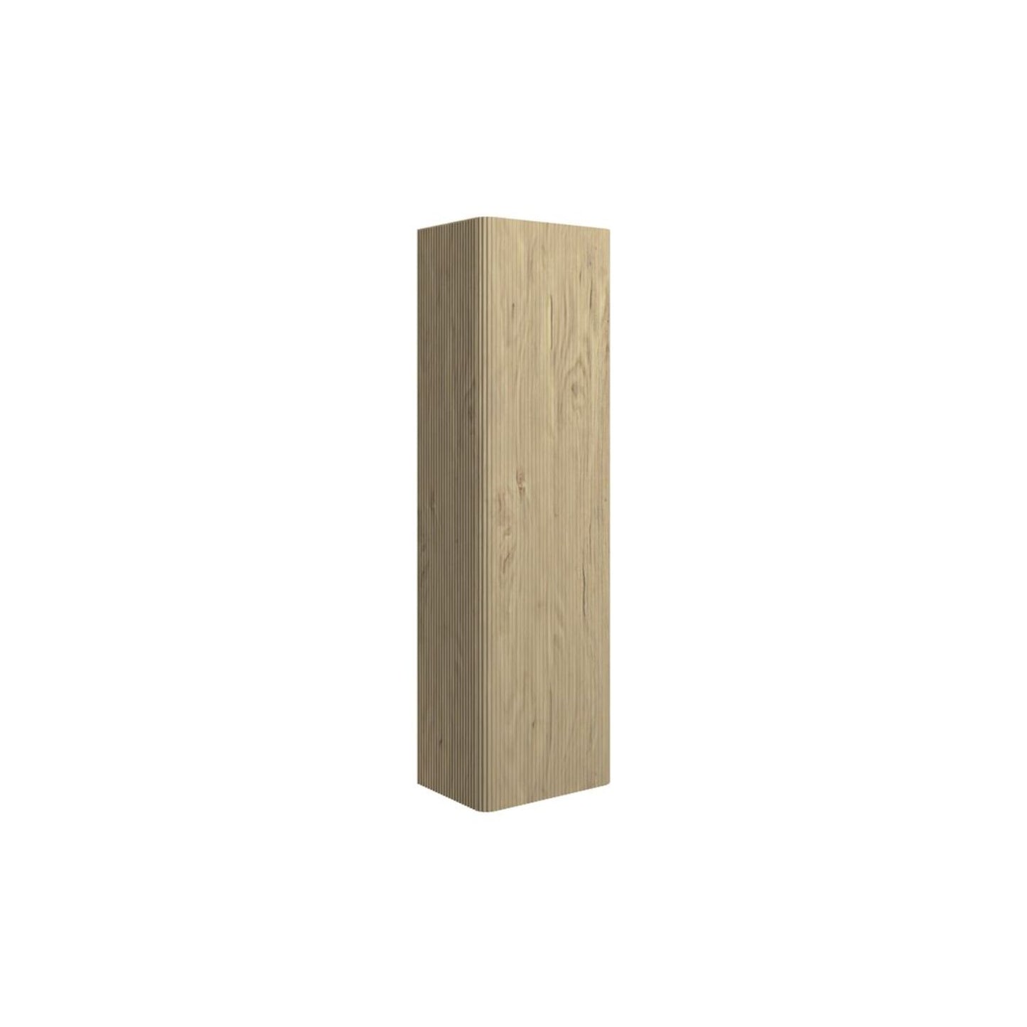 Mirelle 350mm Wall Hung 1 Door Tall Unit - Textured Oak