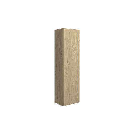 Mirelle 350mm Wall Hung 1 Door Tall Unit - Textured Oak