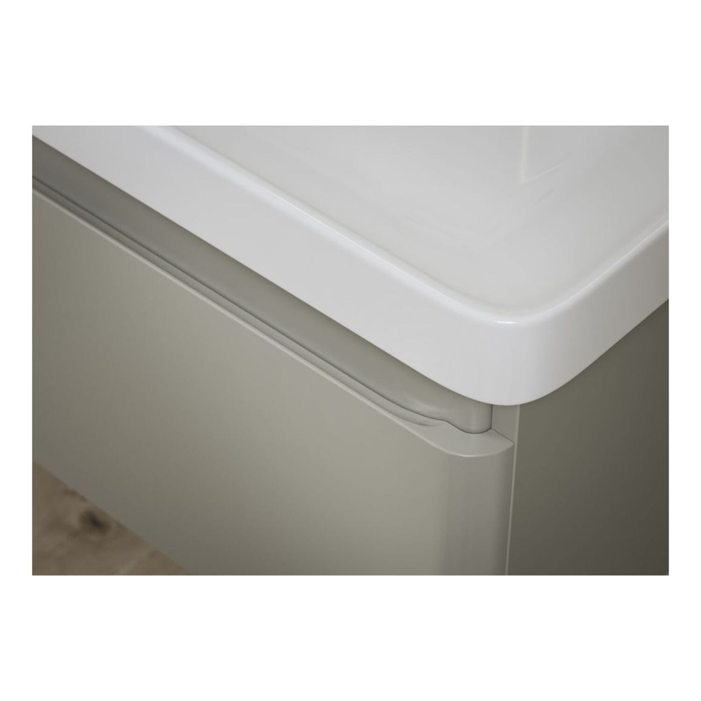 Cavaya 350mm Wall Hung 1 Door Tall Unit - Matt Latte