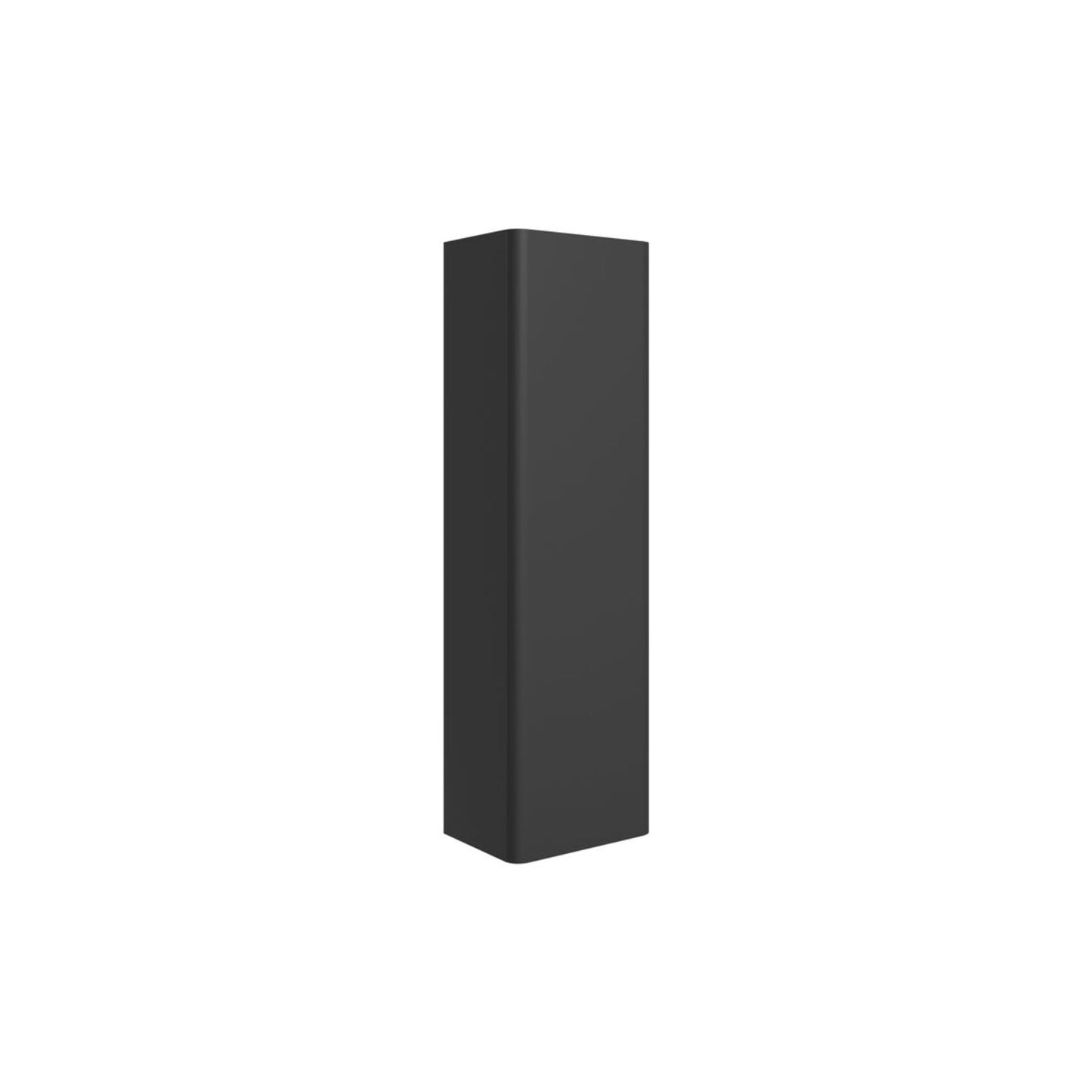 Cavaya 350mm Wall Hung 1 Door Tall Unit - Matt Black