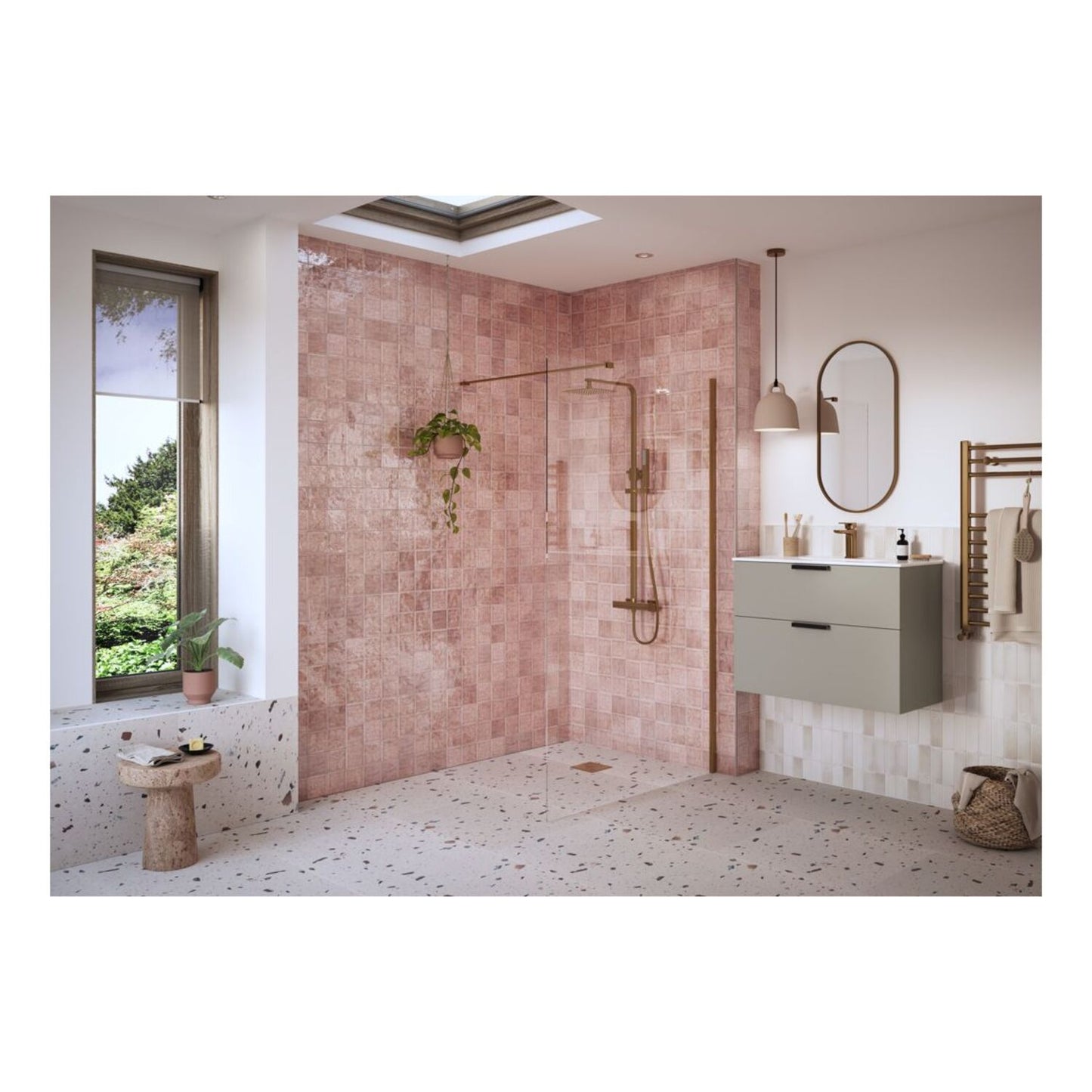 Nuvata Wetroom Panel & Support Bar
