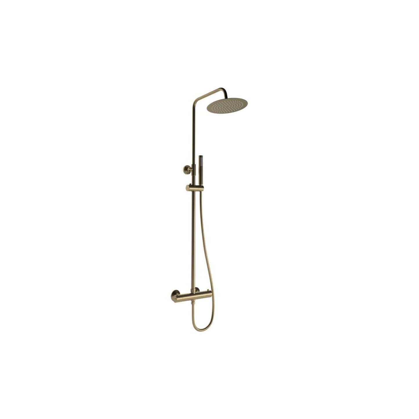 Brivana Round Thermostatic Bar Mixer W/Riser Kit