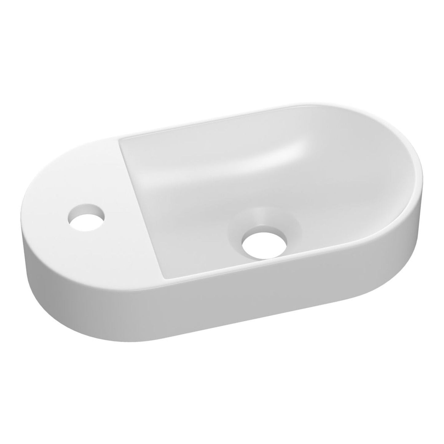 Belora Mini Resin Washbowl 380X200mm - White