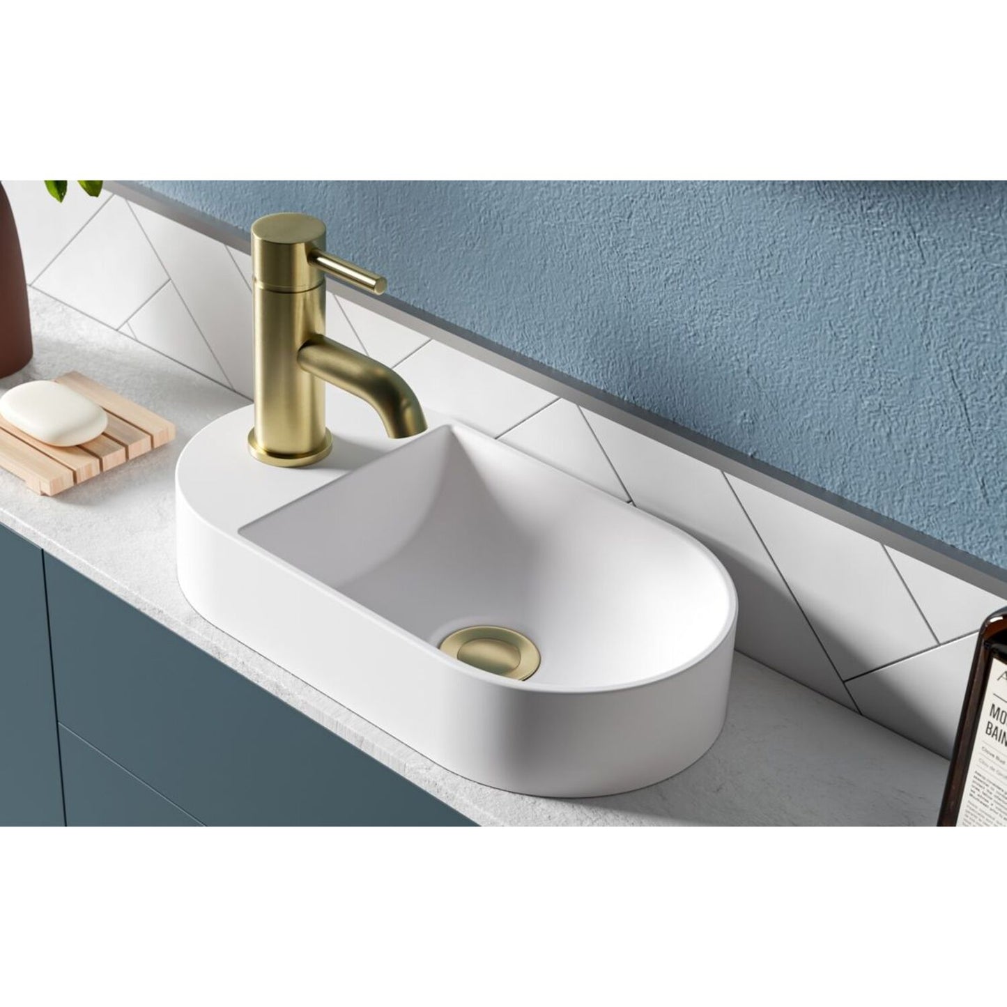 Belora Mini Resin Washbowl 380X200mm - White