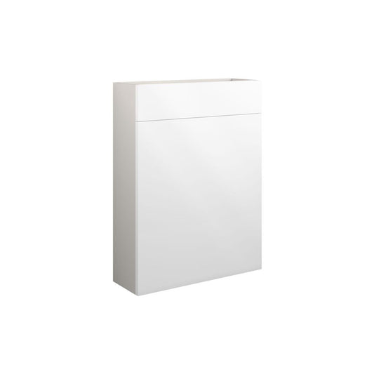 Evara 600mm Slim WC Unit - White Gloss (Grey Cab)