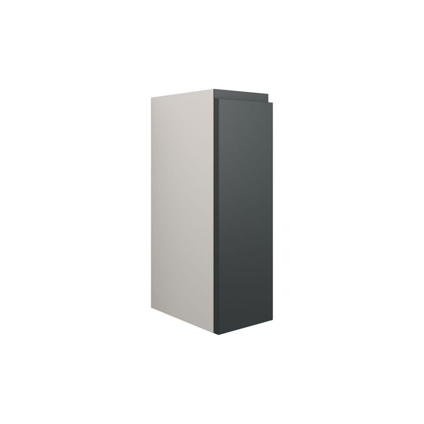 Evara 200mm Standard Toilet Roll Unit - Matt Graphite Grey (Grey Cab)