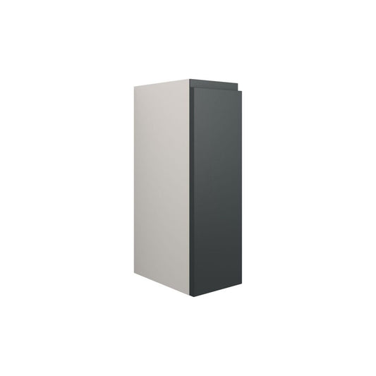 Evara 200mm Standard Toilet Roll Unit - Matt Graphite Grey (Grey Cab)