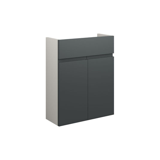 Evara 500mm Slim Basin Unit - Matt Graphite Grey (Grey Cab)