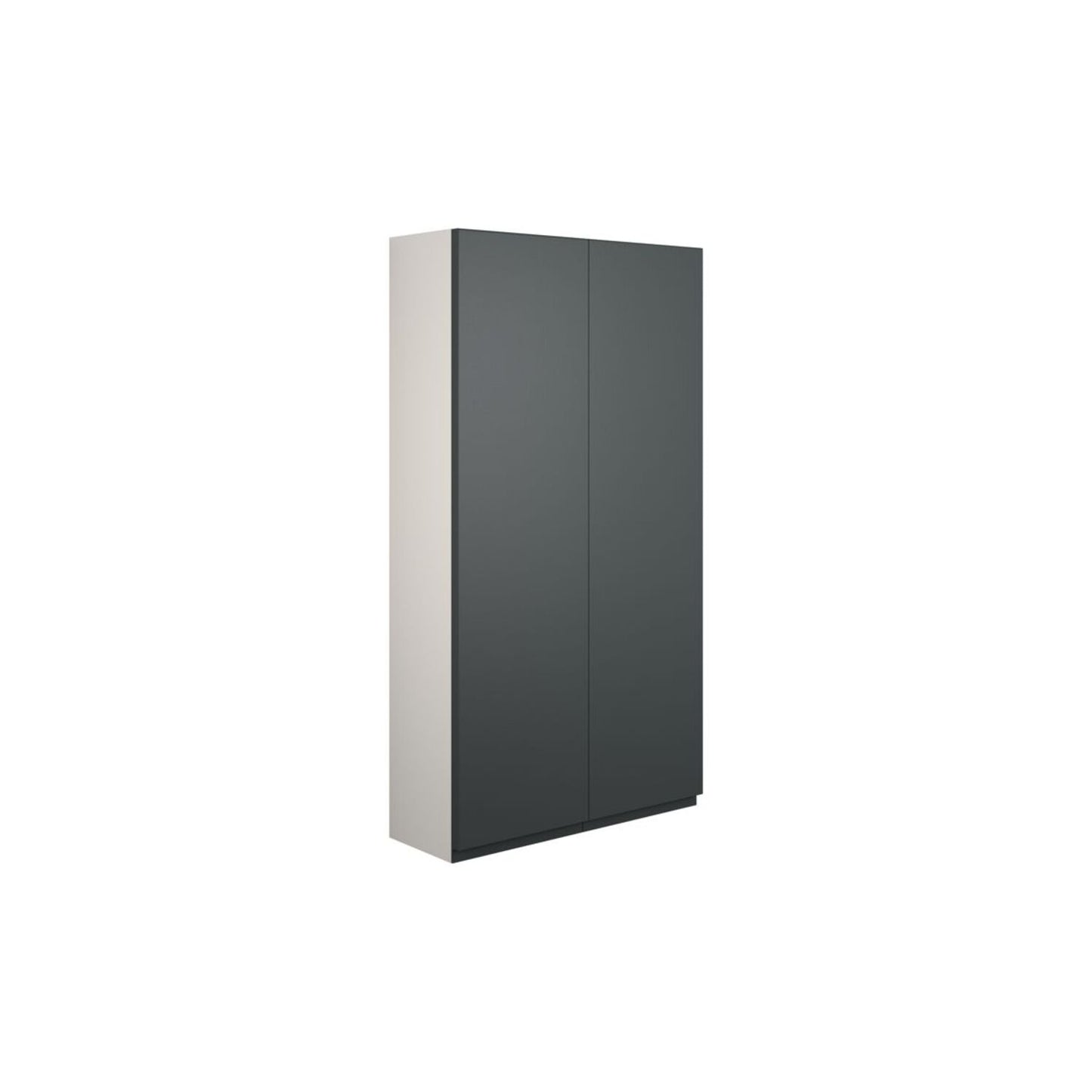 Evara 600mm Slim 2 Door Storage Unit - Matt Graphite Grey (Grey Cab)