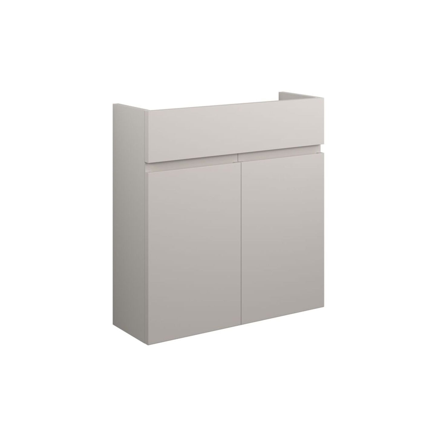Evara 600mm Slim Basin Unit - Matt Dove Grey (Grey Cab)