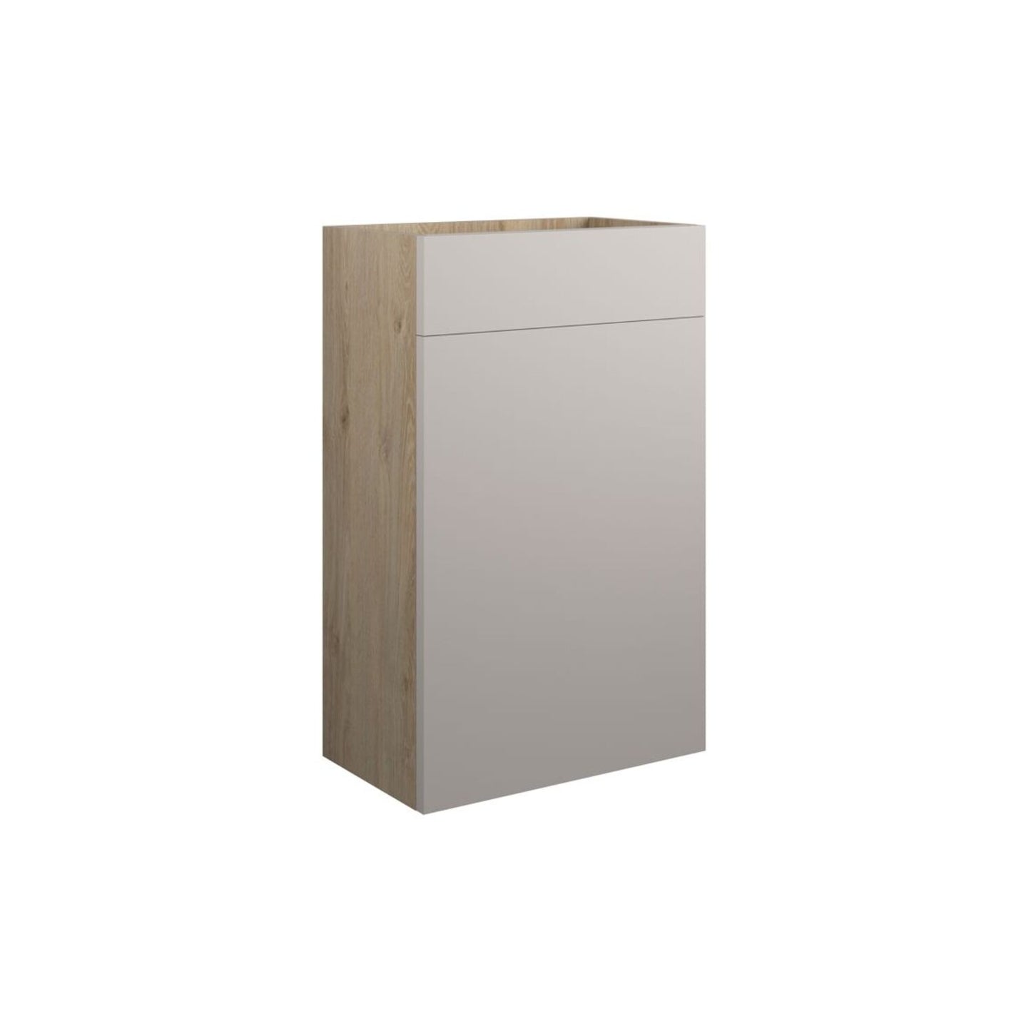 Evara 500mm Standard WC Unit - Matt Dove Grey (Oak Cab)