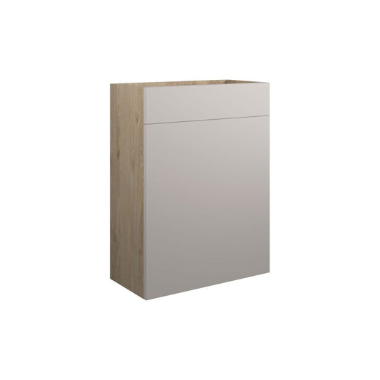 Evara 600mm Standard WC Unit - Matt Dove Grey (Oak Cab)