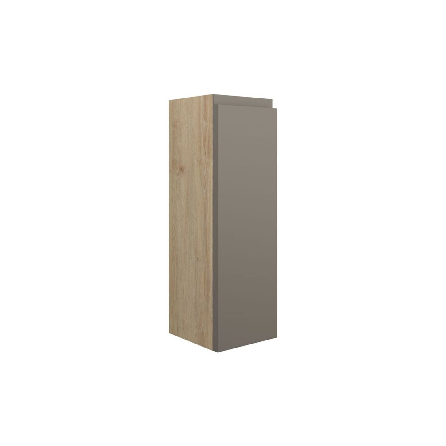 Evara 200mm Slim Base Unit - Matt Stone (Oak Cab)