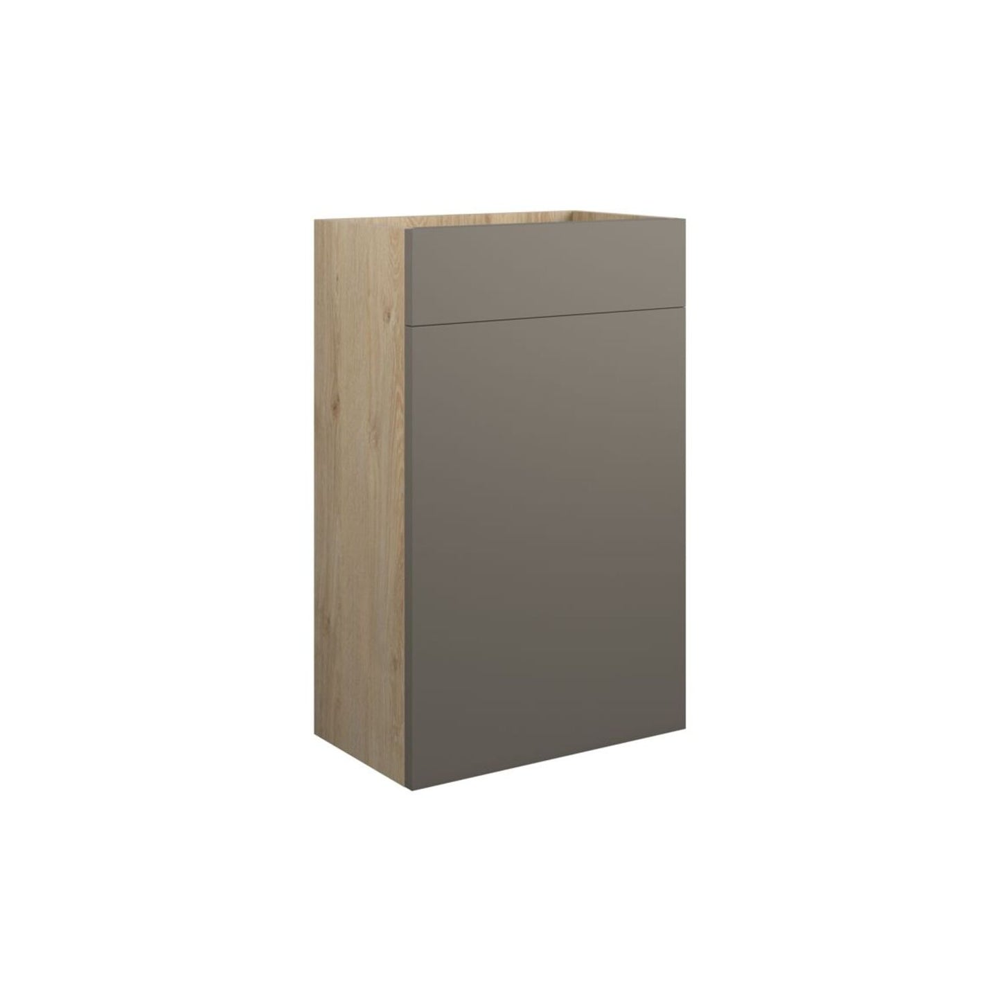 Evara 500mm Standard WC Unit - Matt Stone (Oak Cab)