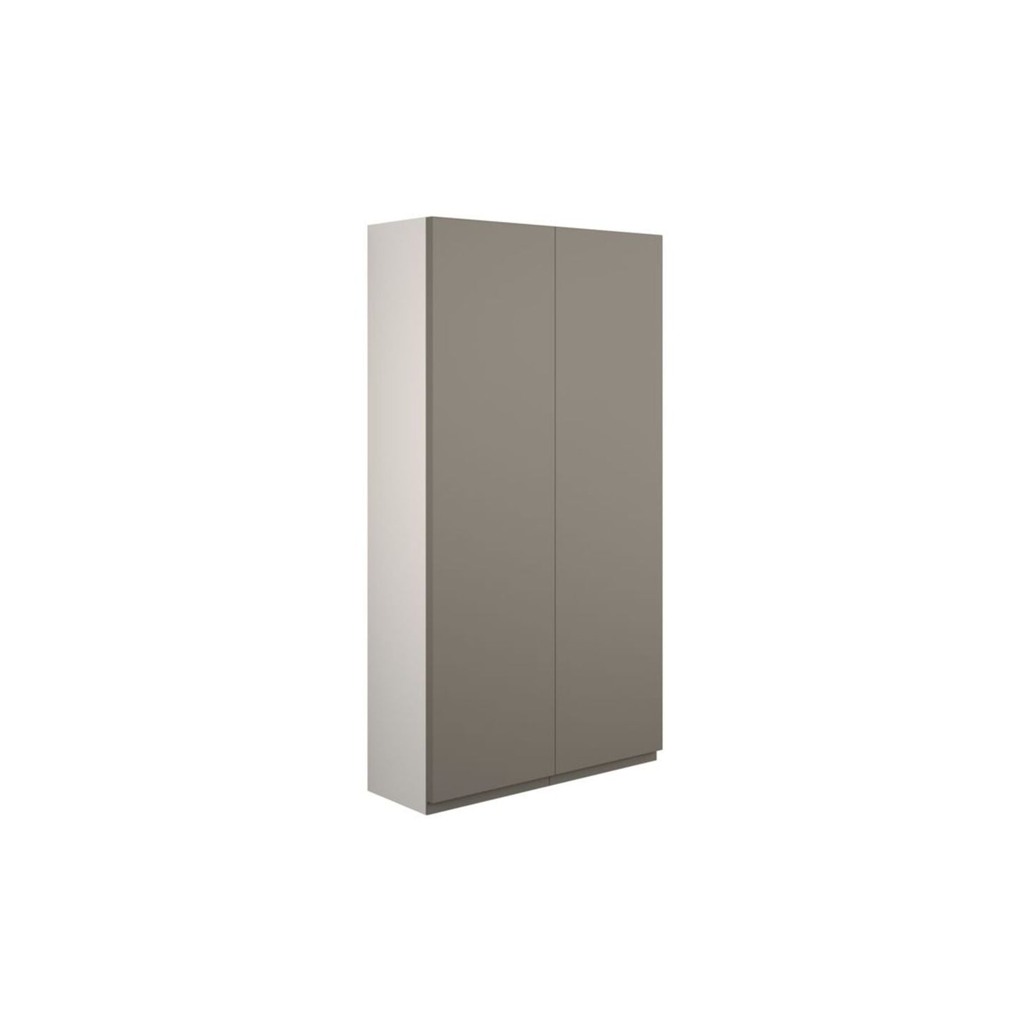 Evara 600mm Slim 2 Door Storage Unit - Matt Stone (Grey Cab)