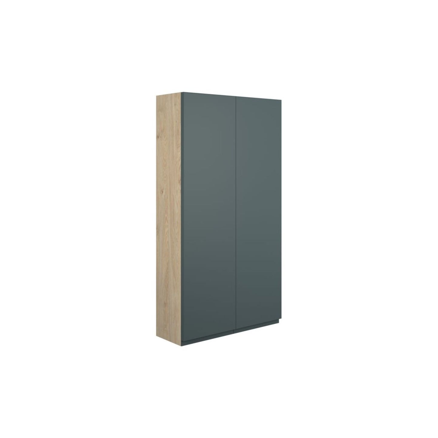 Evara 600mm Slim 2 Door Storage Unit - Matt Green Camo (Oak Cab)