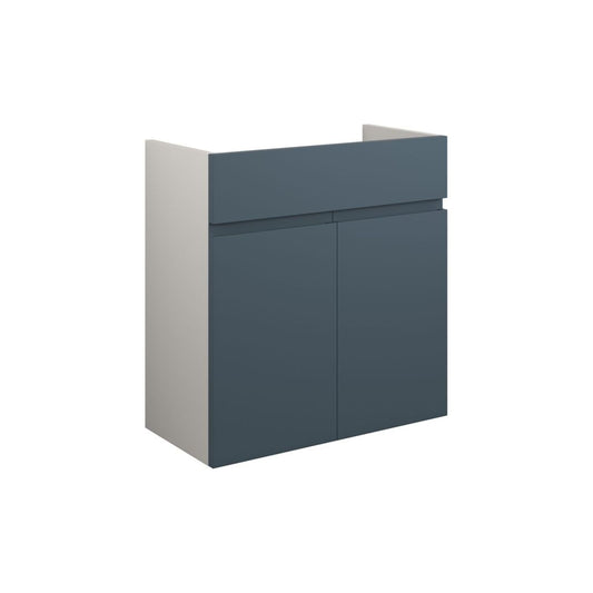 Evara 600mm Standard Basin Unit - Matt Arley Blue (Grey Cab)