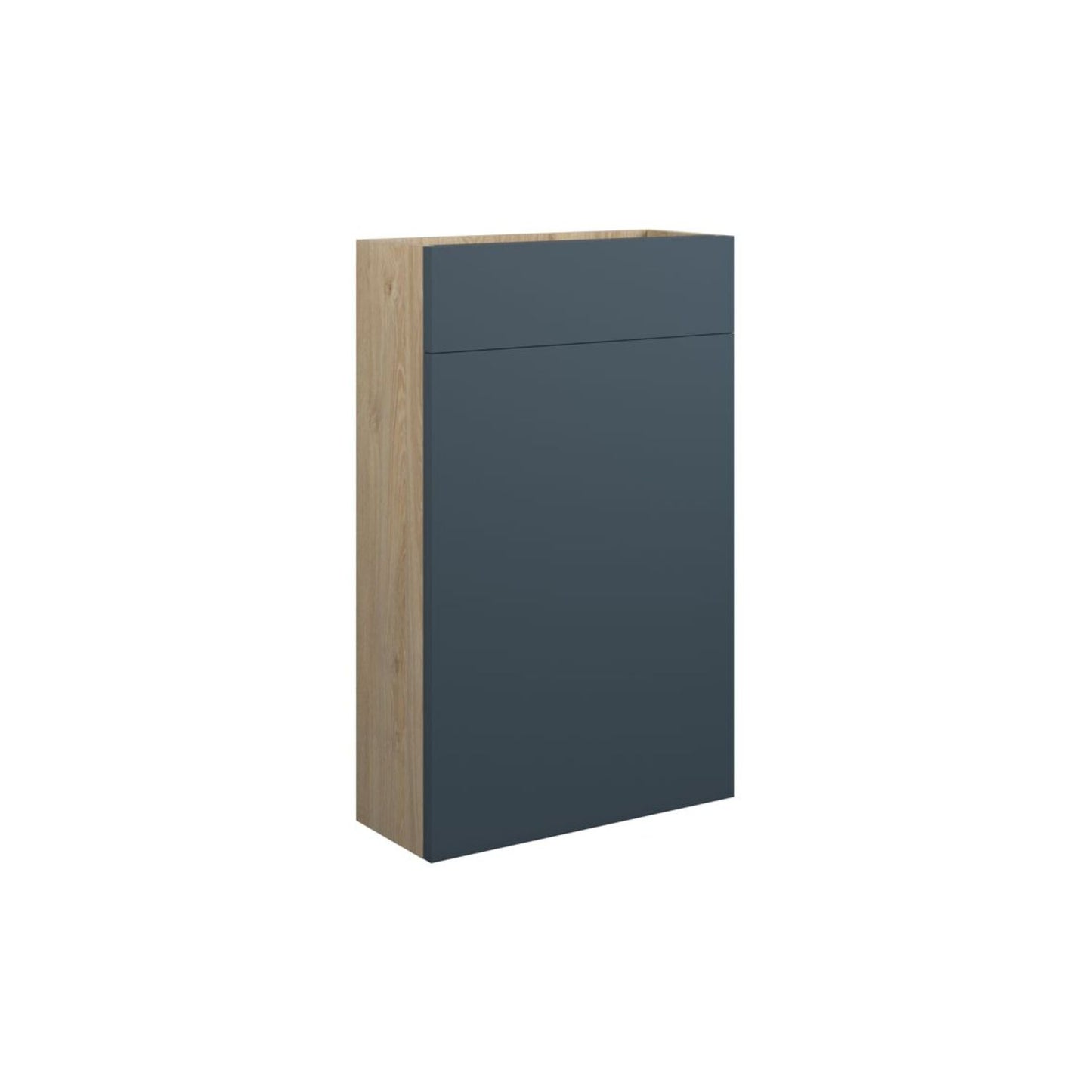 Evara 500mm Slim WC Unit - Matt Arley Blue (Oak Cab)