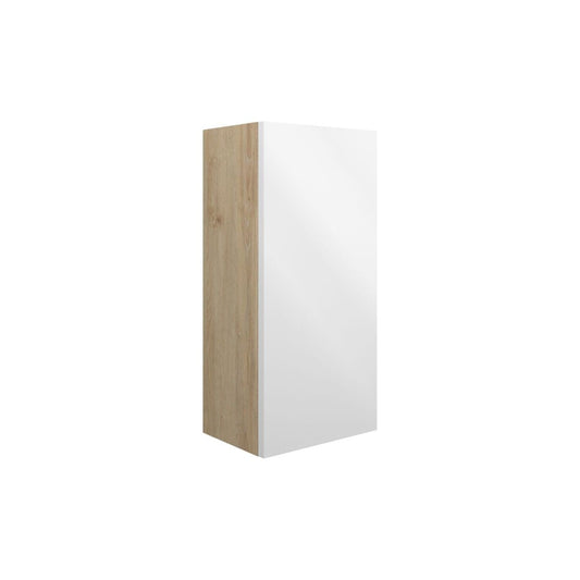 Junari 300mm Slim Base Unit - White Gloss (Oak Cab)