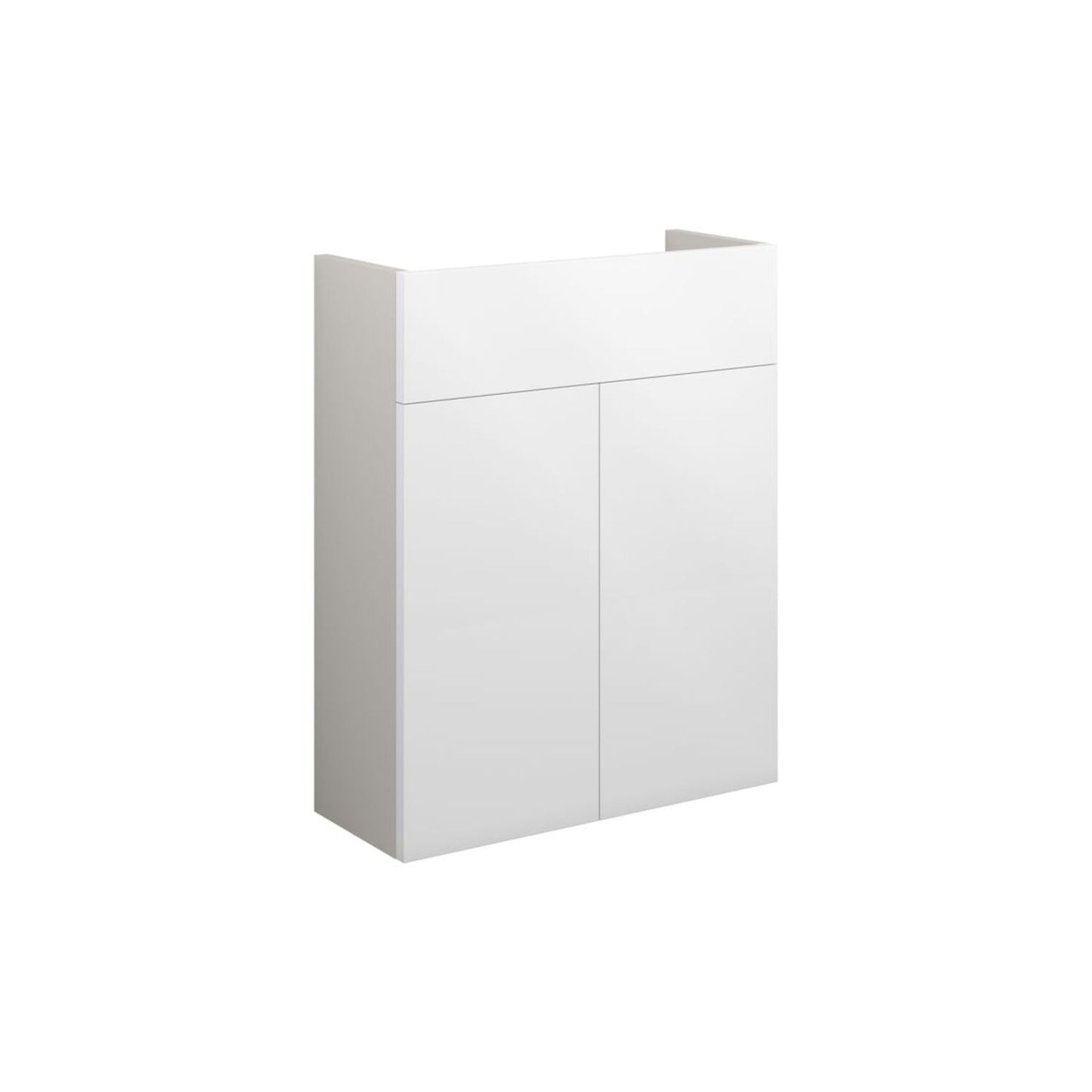 Junari 500mm Slim Basin Unit - White Gloss (Grey Cab)