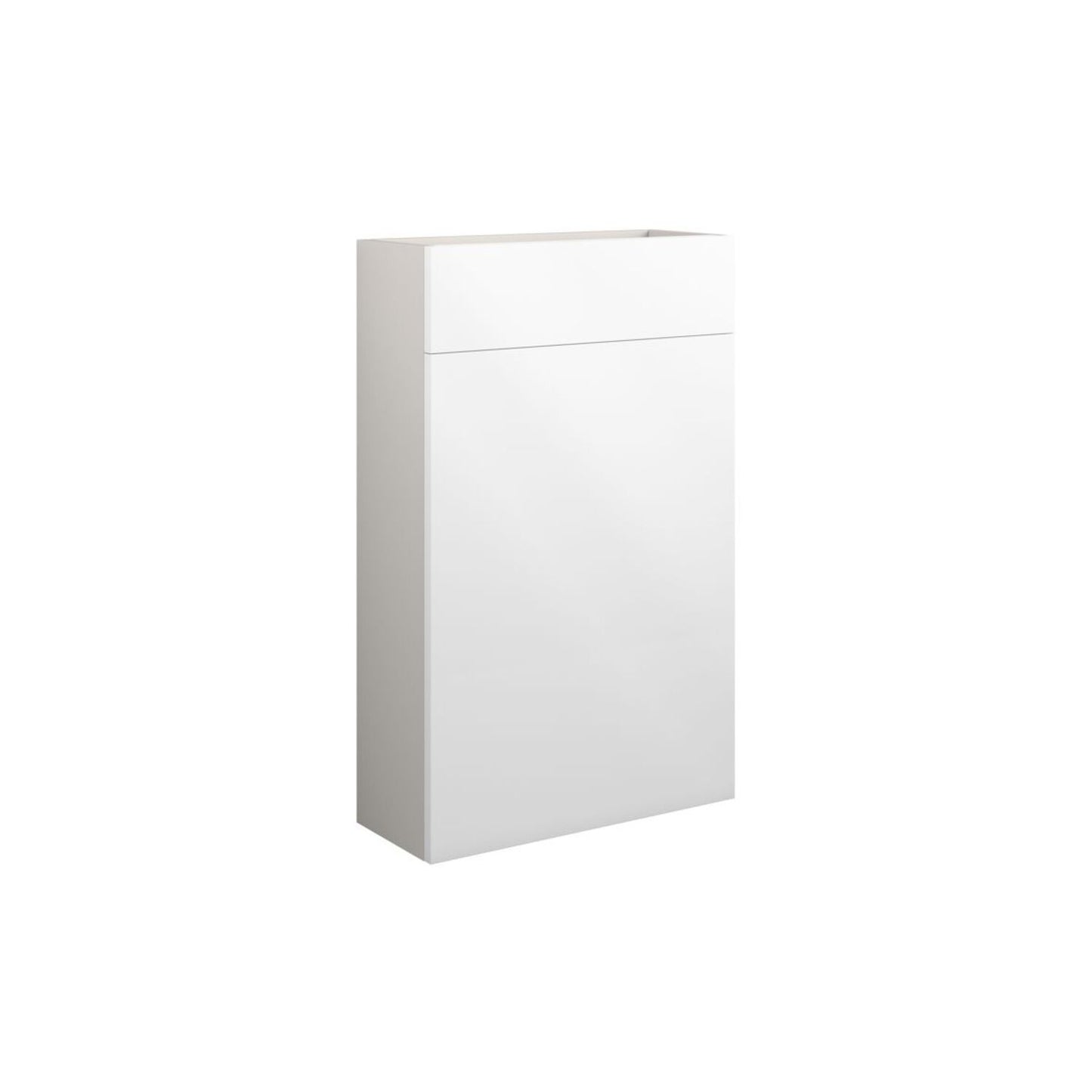 Junari 500mm Slim WC Unit - White Gloss (Grey Cab)