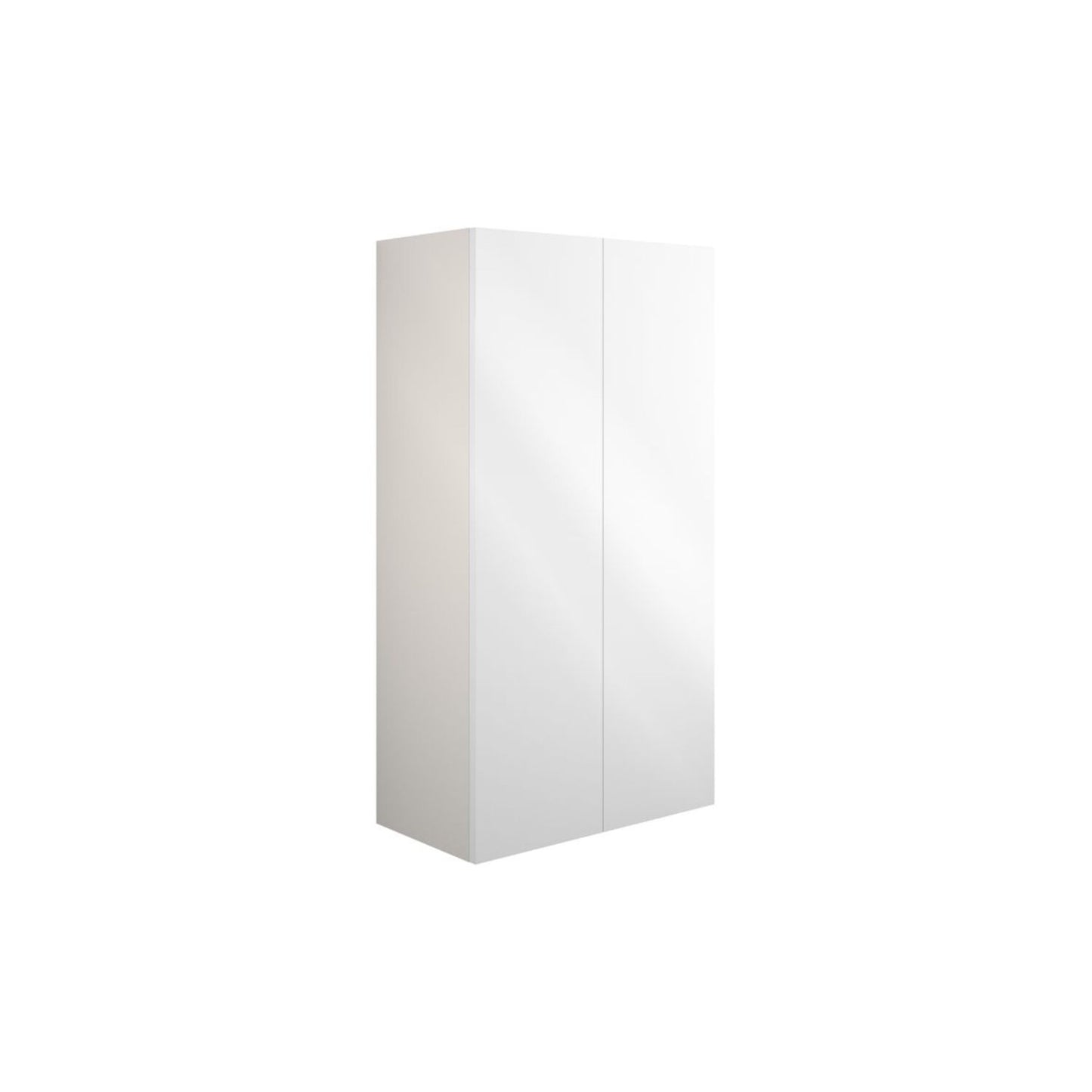 Junari 600mm Standard 2 Door Storage Unit - White Gloss (Grey Cab)