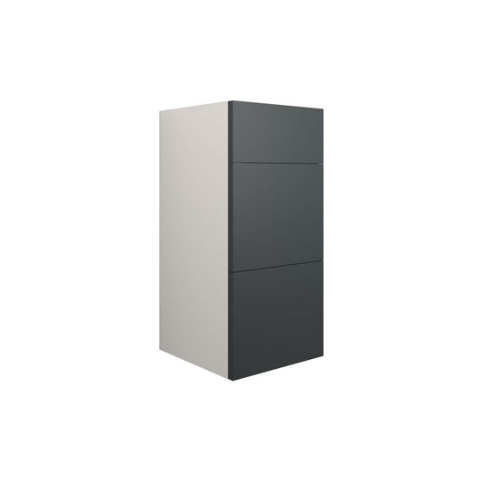 Junari 300mm Standard 3 Drawer Unit - Matt Graphite Grey (Grey Cab)