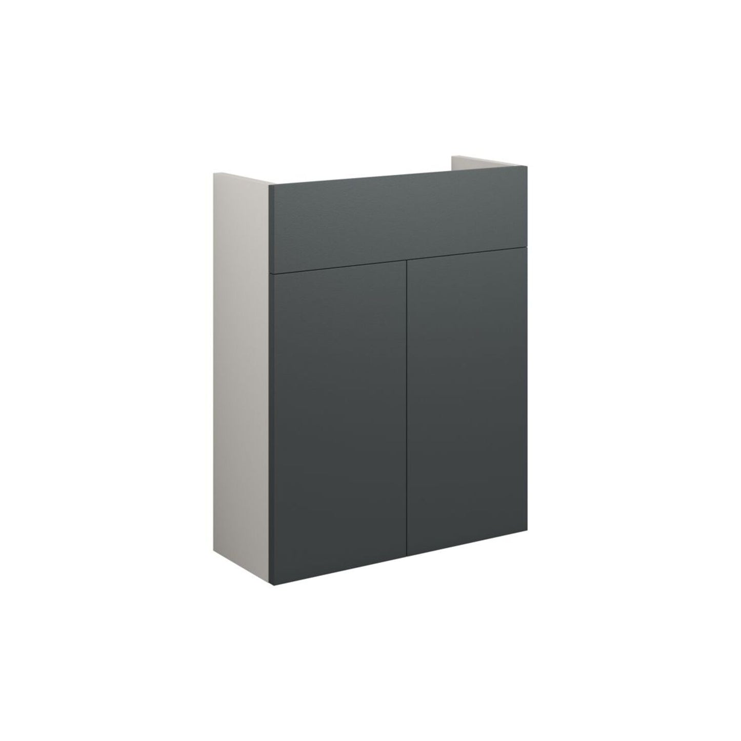 Junari 500mm Slim Basin Unit - Matt Graphite Grey (Grey Cab)